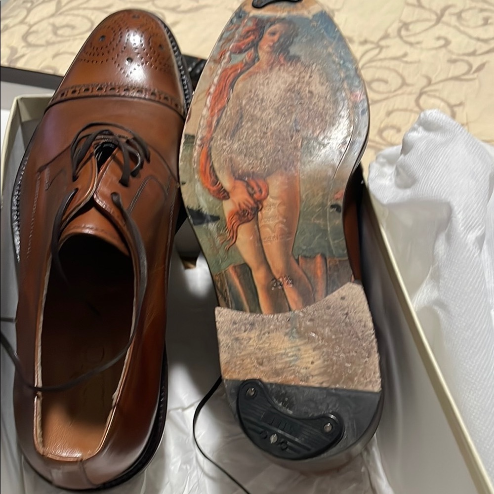 Men's Brown Leather Dress Shoes